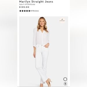 NYDJ Marilyn Straight Jeans